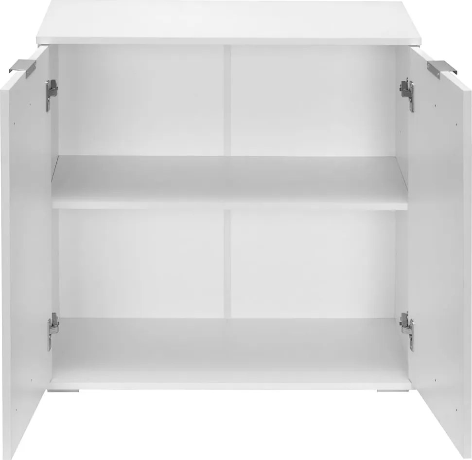 Aparador Alba com a prateleira ajustável em altura 71 x 74 x 35 cm Branco