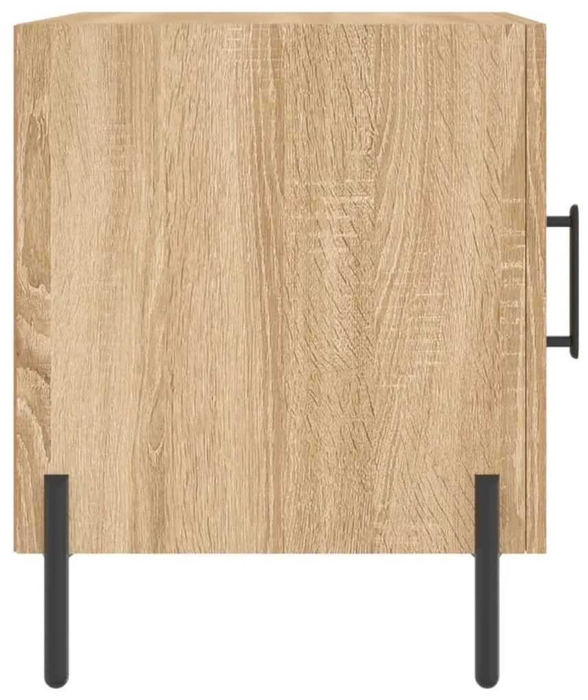 Mesa cabeceira 40x40x50 cm derivados de madeira carvalho sonoma