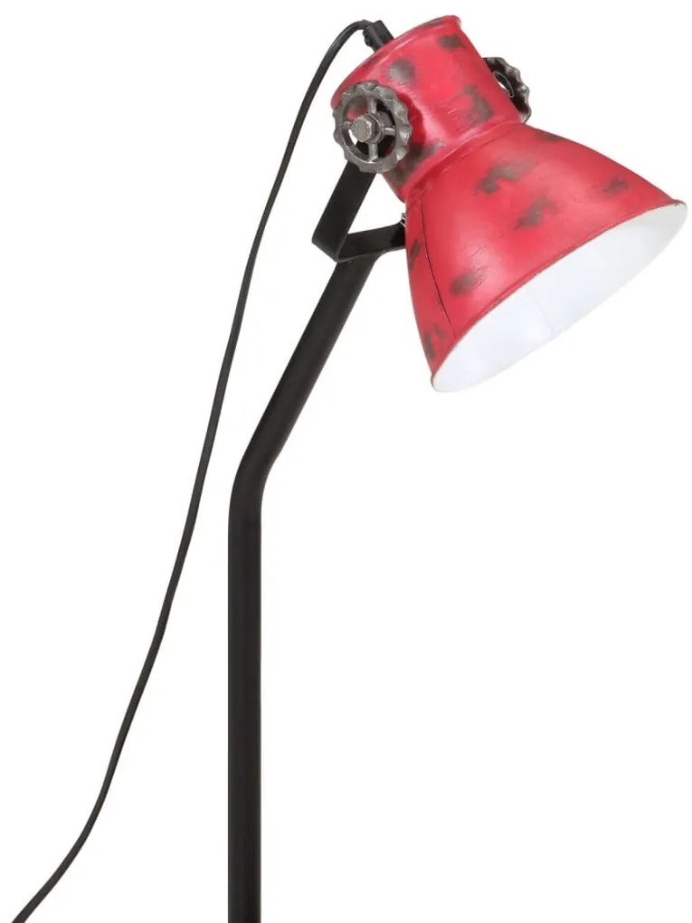 Candeeiro de secretária 25 W 17x17x60cm E27 vermelho desgastado