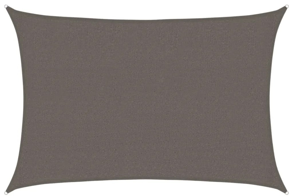 Para-sol estilo vela 160 g/m² 2,5x4 m PEAD antracite