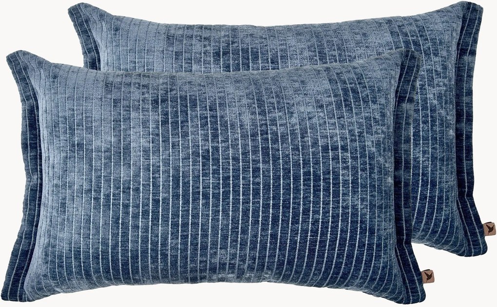 Almofadas em chenille artesanais Orchid, conjunto de 2