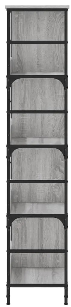 Estante 78,5x33x153 cm derivados de madeira cinzento sonoma