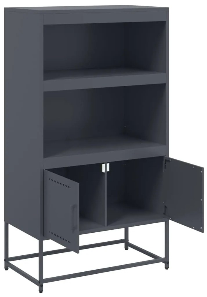 Aparador alto 68,5x38,5x123,5 cm aço antracite