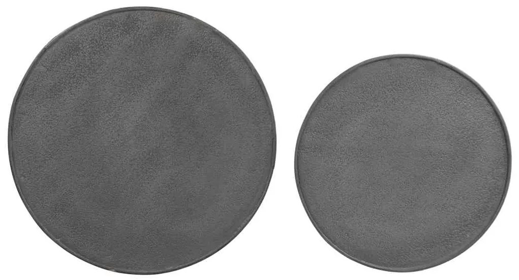 Mesas de centro 2 pcs derivados de madeira preto