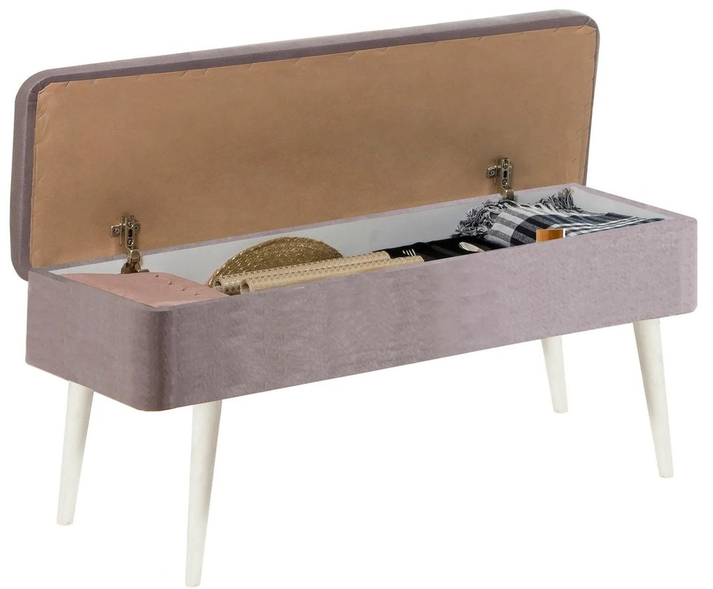 Conjunto de Mesa de Jantar Extensível e Cadeiras Vina – Branco e Cinze