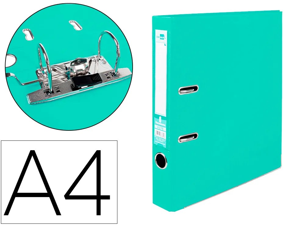 Pasta de Arquivo de Alavanca Documenta Pvc Din A4 Lombada 52 mm Verde Claro