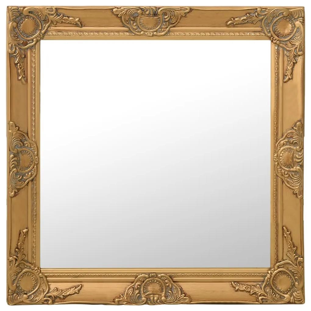 320333 vidaXL Espelho de parede estilo barroco 60x60 cm dourado