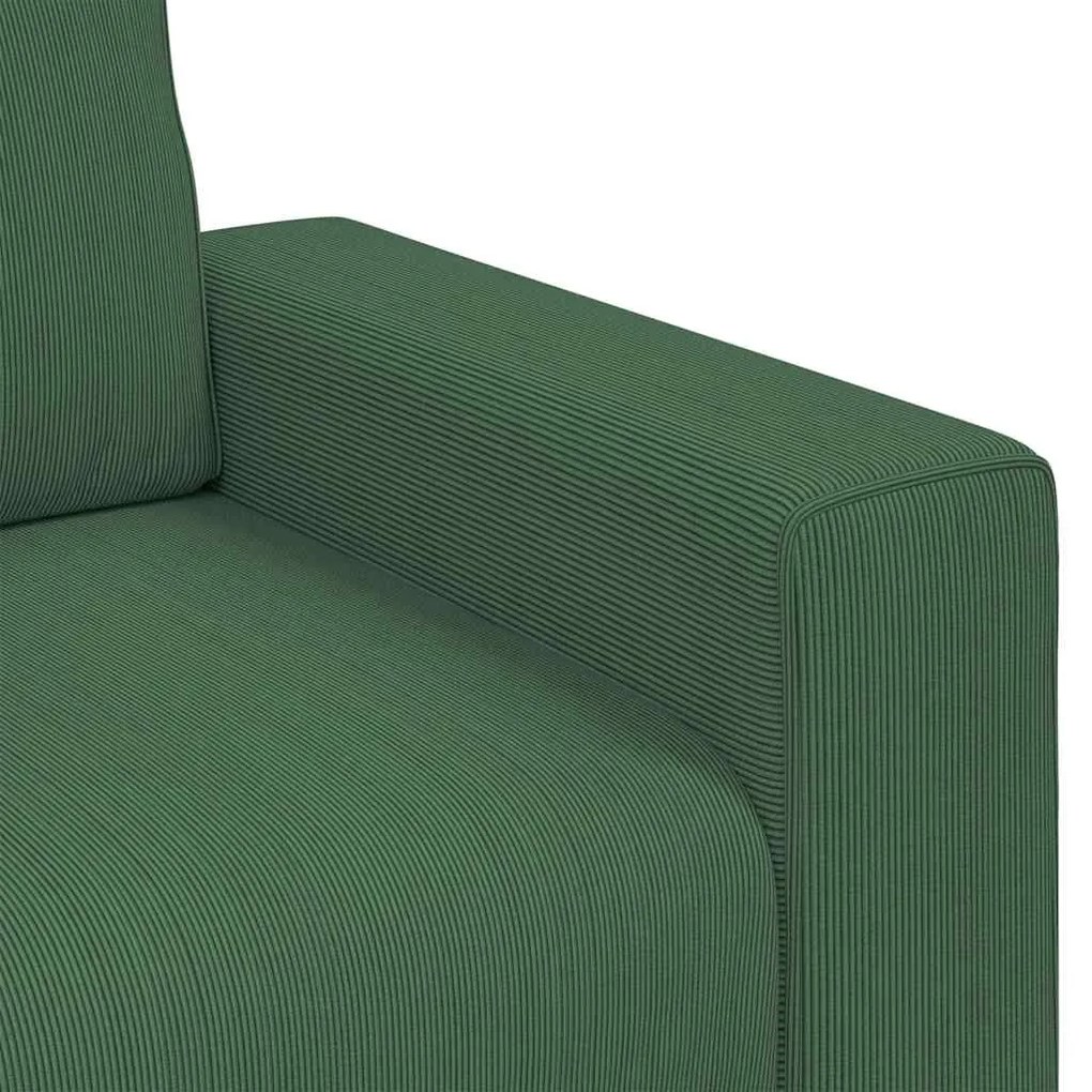 Poltrona 60 cm tecido corduroy verde selva