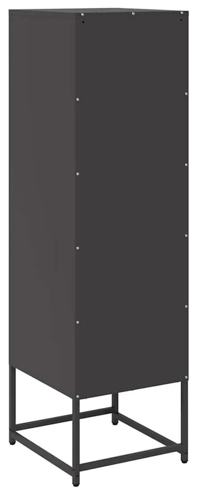 Móvel alto 36x39x123 cm aço laminado a frio preto