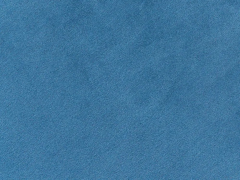 Tamborete com arrumação em veludo azul escuro NEELY Beliani