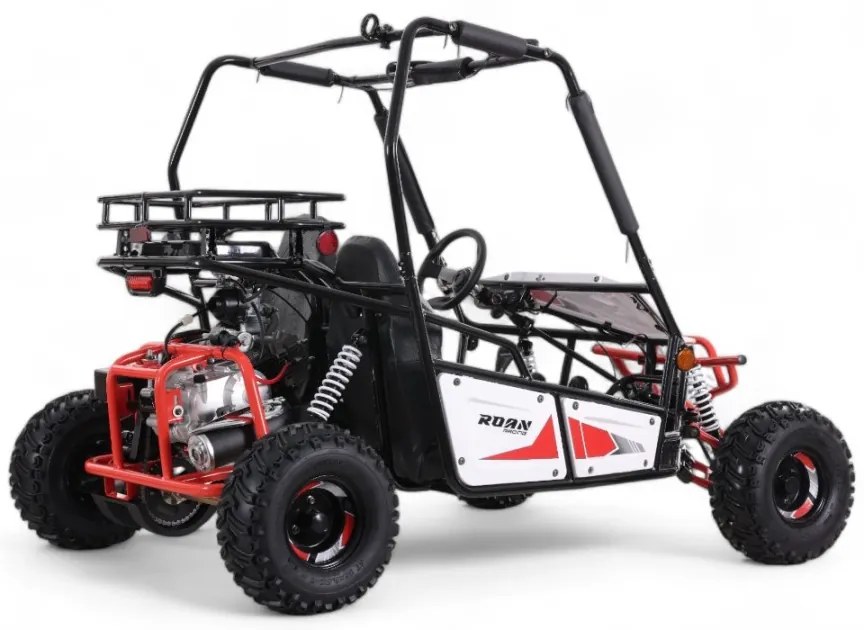 Buggy gasolina para crianças 125cc Roan Triton 2 Lugares R7 Vermelho