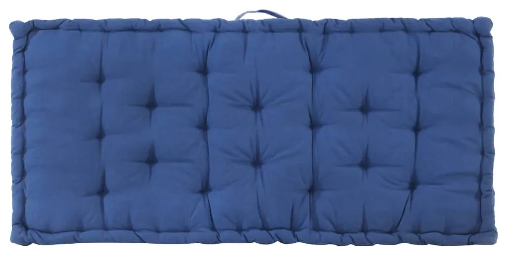 Almofadões para sofá de paletes 2 pcs algodão azul-claro