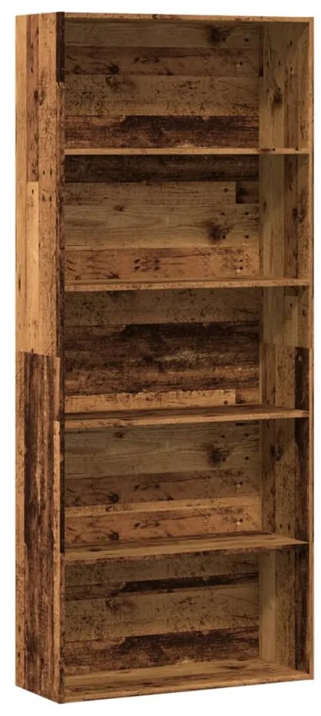 vidaXL Estante 80x30x189 cm derivados de madeira madeira velha