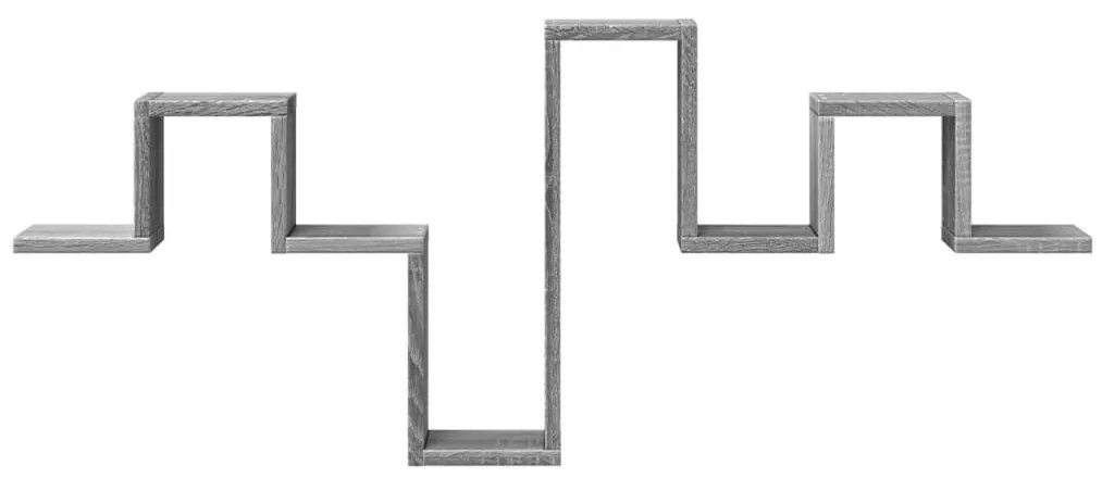 Estante parede 104,5x10x43 cm derivados madeira cinzento sonoma