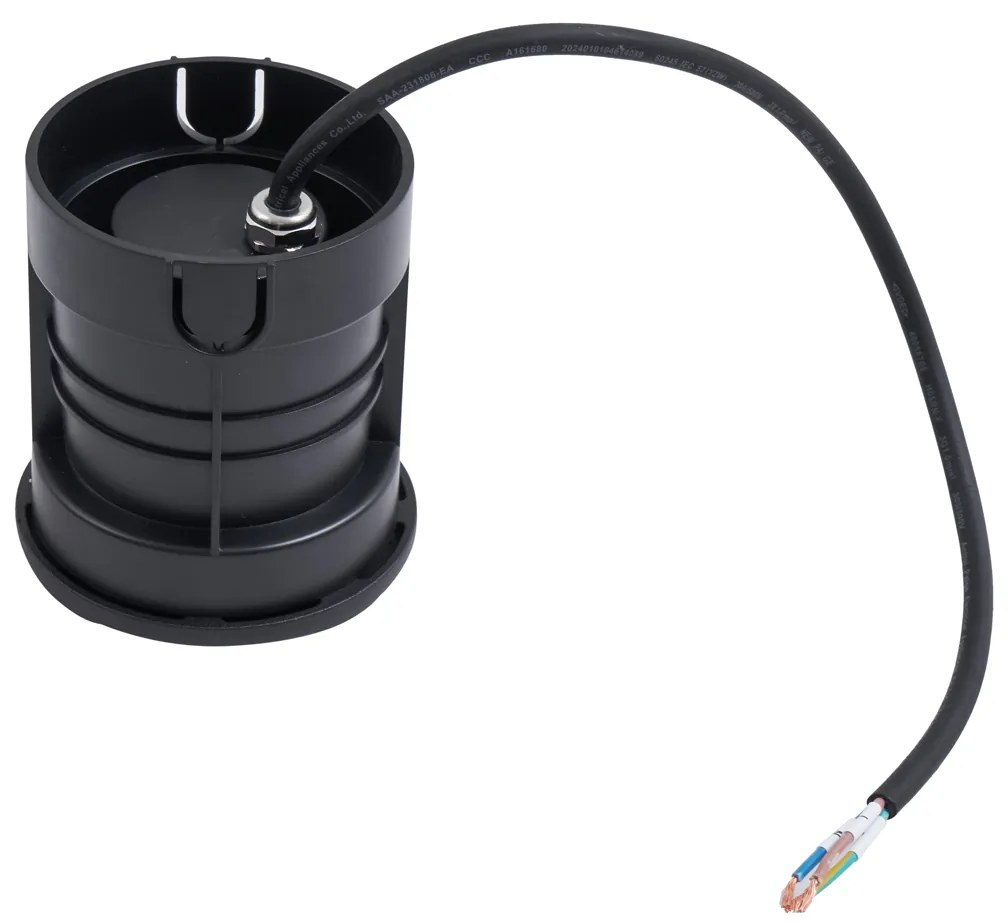 Foco de chão moderno preto GU10 50mm efeito de 2 luzes IP65 - Cellar