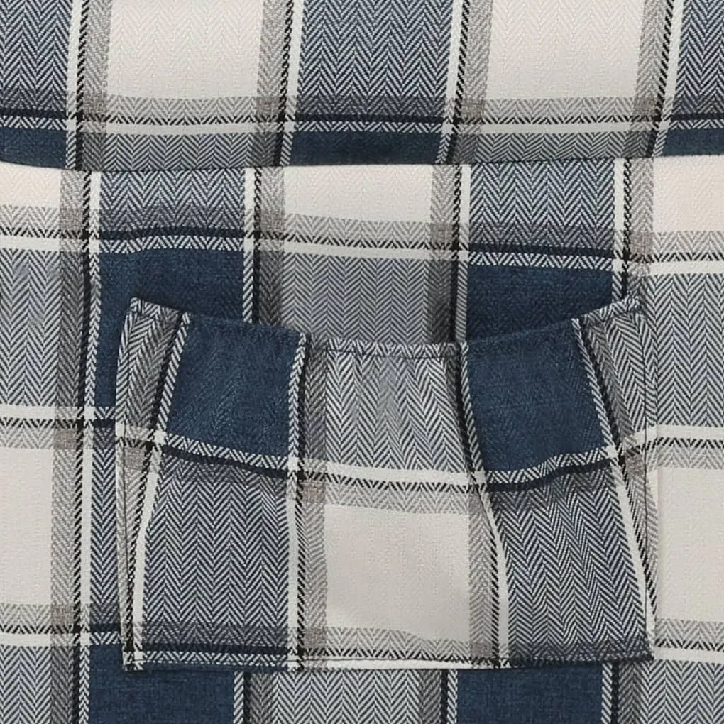 Poltrona reclinável tecido azul