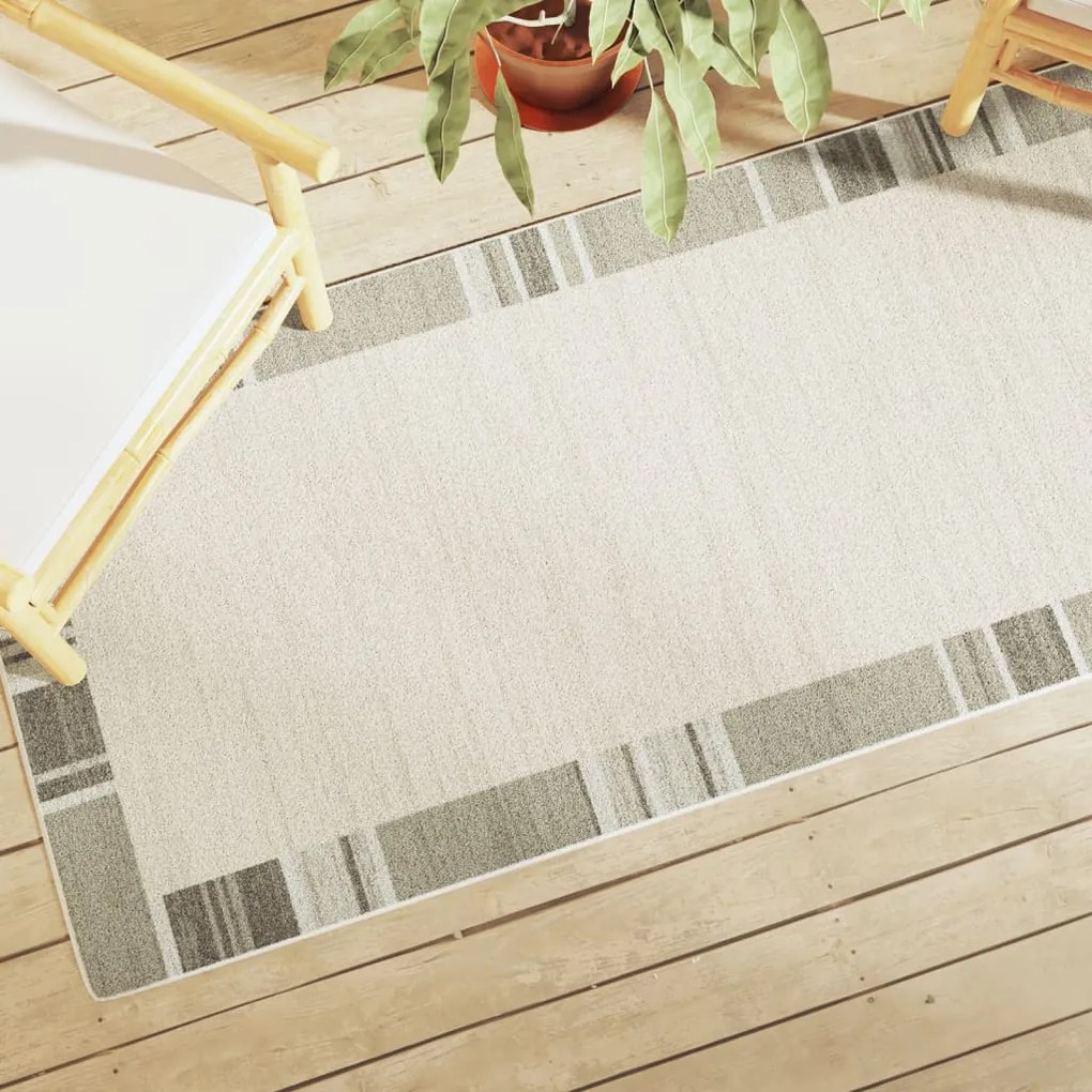 vidaXL Tapete pelo curto antiderrapante int./ext. 80x300 cm multicor