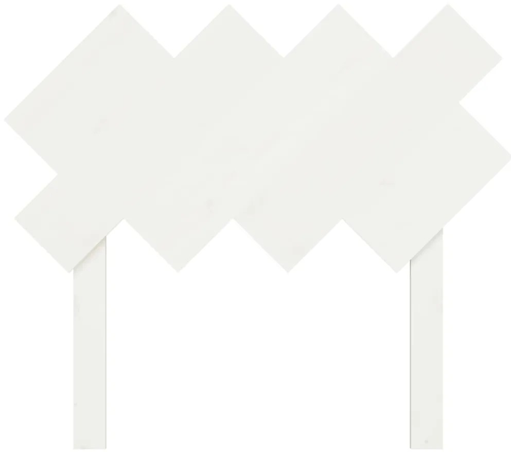 Cabeceira de cama 92x3x81 cm pinho maciço branco