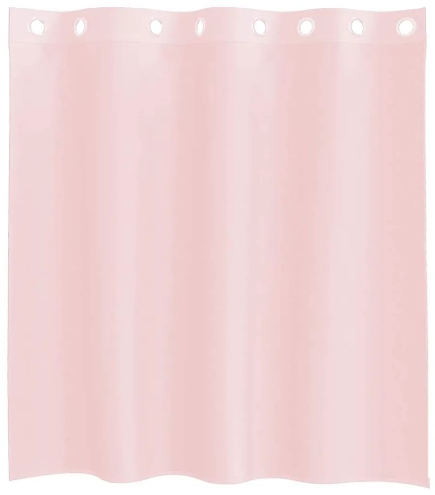 Cortinas de voile com ilhós 2 pcs rosa-claro 140x140 cm