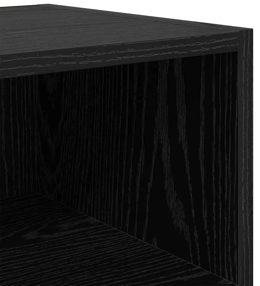 Armários de Canto 2 pcs Carvalho Preto 40x30x50 cm Madeira Industrial