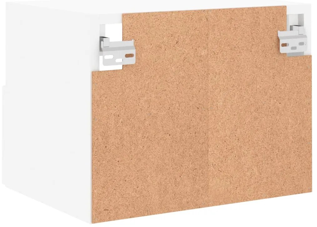 Móveis de parede p/ TV 2pcs 40x30x30cm derivados madeira branco