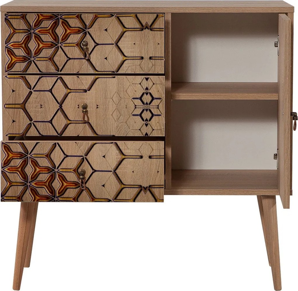 Cômoda Verybox – Carvalho Sonoma – 90x90x40 cm