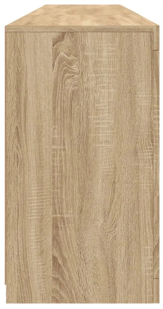 Aparador com luzes LED 181,5x37x67 cm carvalho sonoma