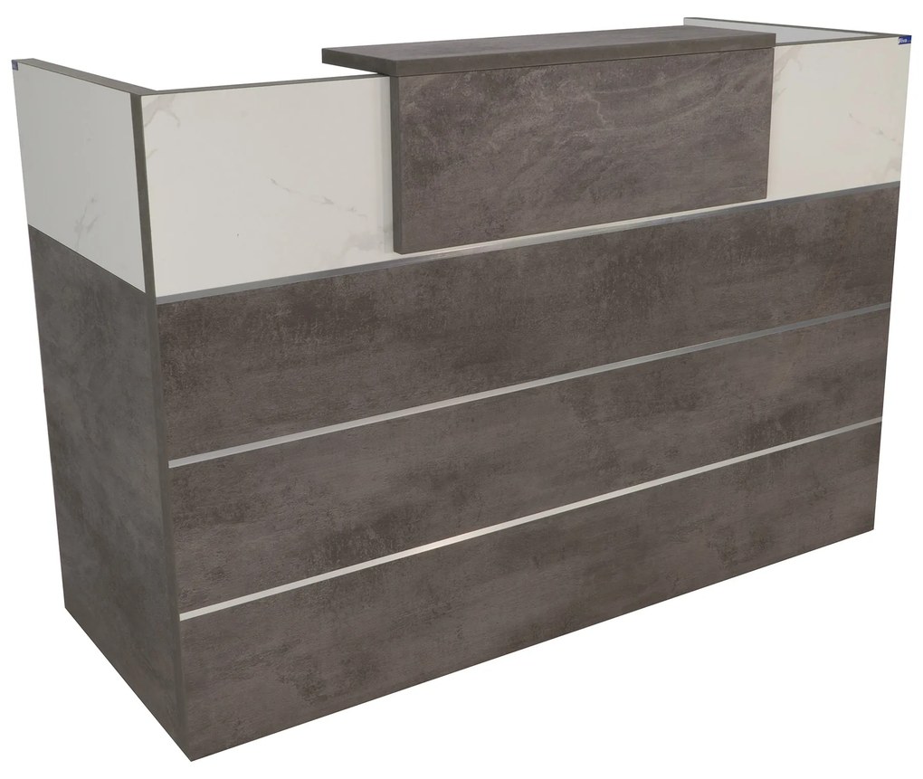 Balcão Receção 1600x600x1100mm Tanger Efeito Marmore Riva
