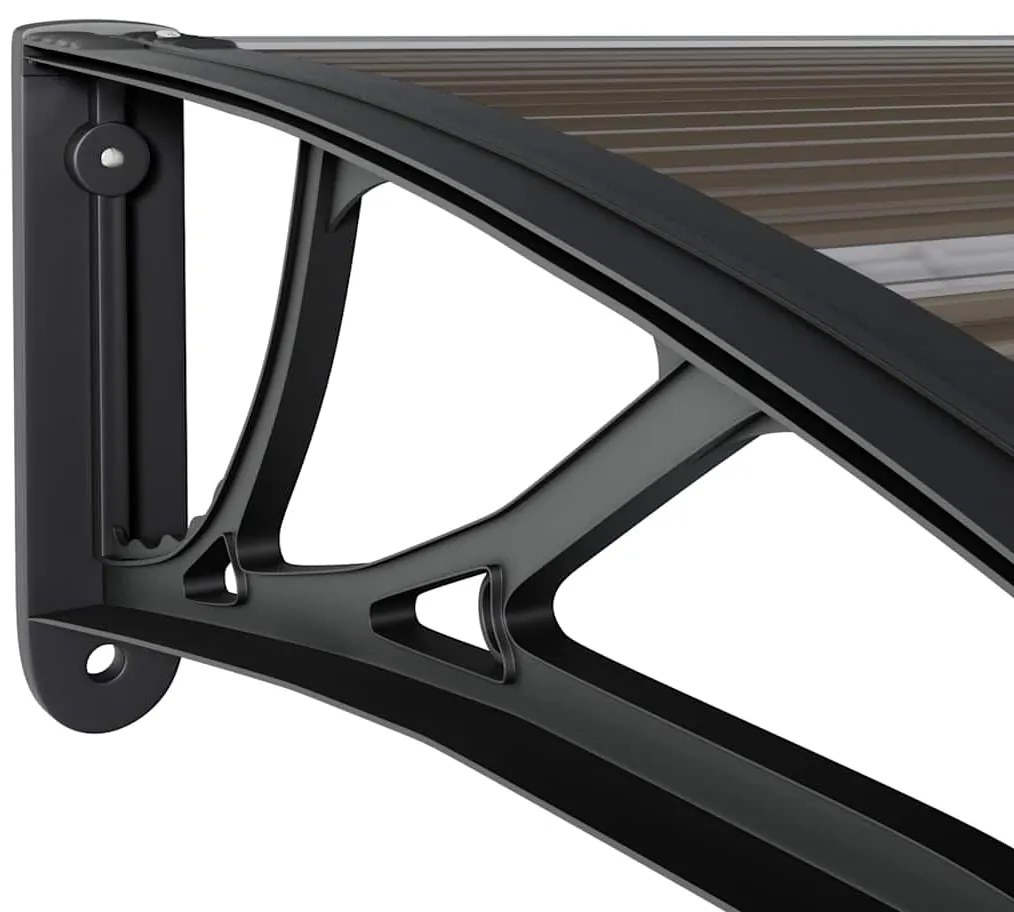 Toldo de porta 240x75 cm PC preto