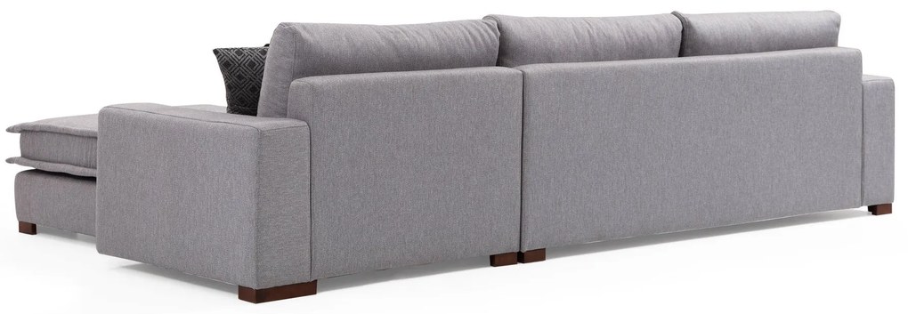 Sofá de Canto Lena – Cinzento Claro – 323 cm x 190 cm