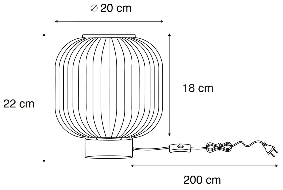 Candeeiro de mesa Art Deco em latão - Karel Art Deco