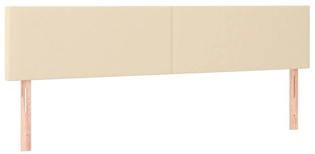 Cama boxspring com colchão 120x190 cm tecido cor creme