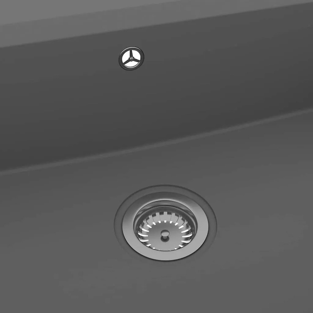 Tanque de Cozinha Cinza 790x500x193 mm Granito
