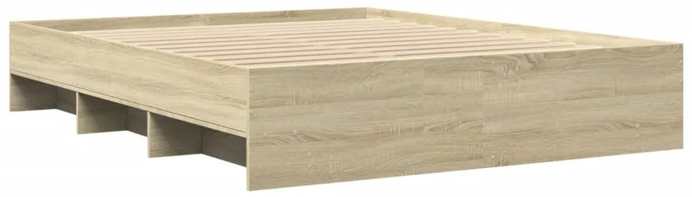 Estrutura cama s/ colchão derivados de madeira carvalho sonoma