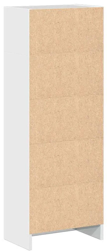 Estante 40x24x109 cm derivados de madeira branco brilhante
