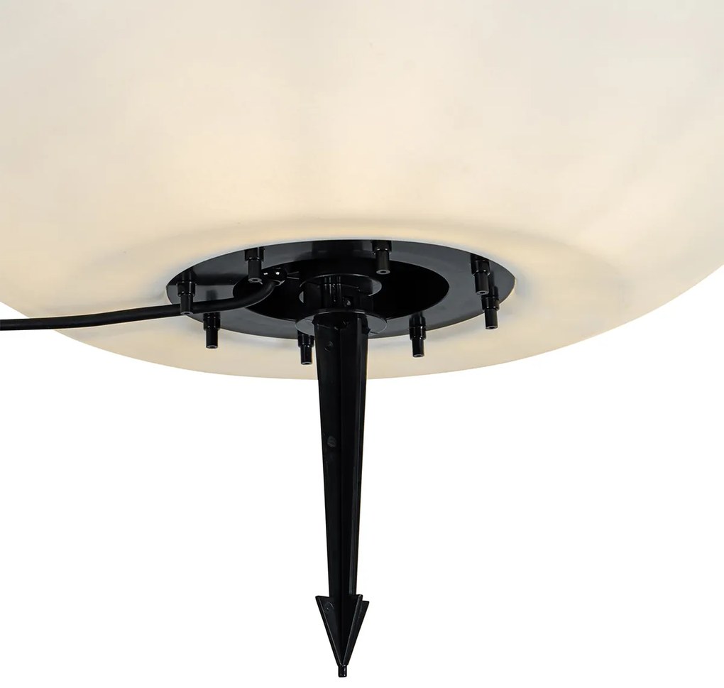 Candeeiro exterior inteligente branco 77 cm IP65 com LED - Nura Moderno