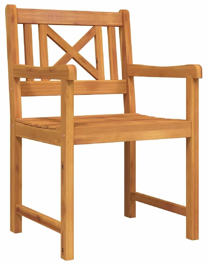 Conjunto de Jantar de Jardim 3 pcs Madeira clara Padrão