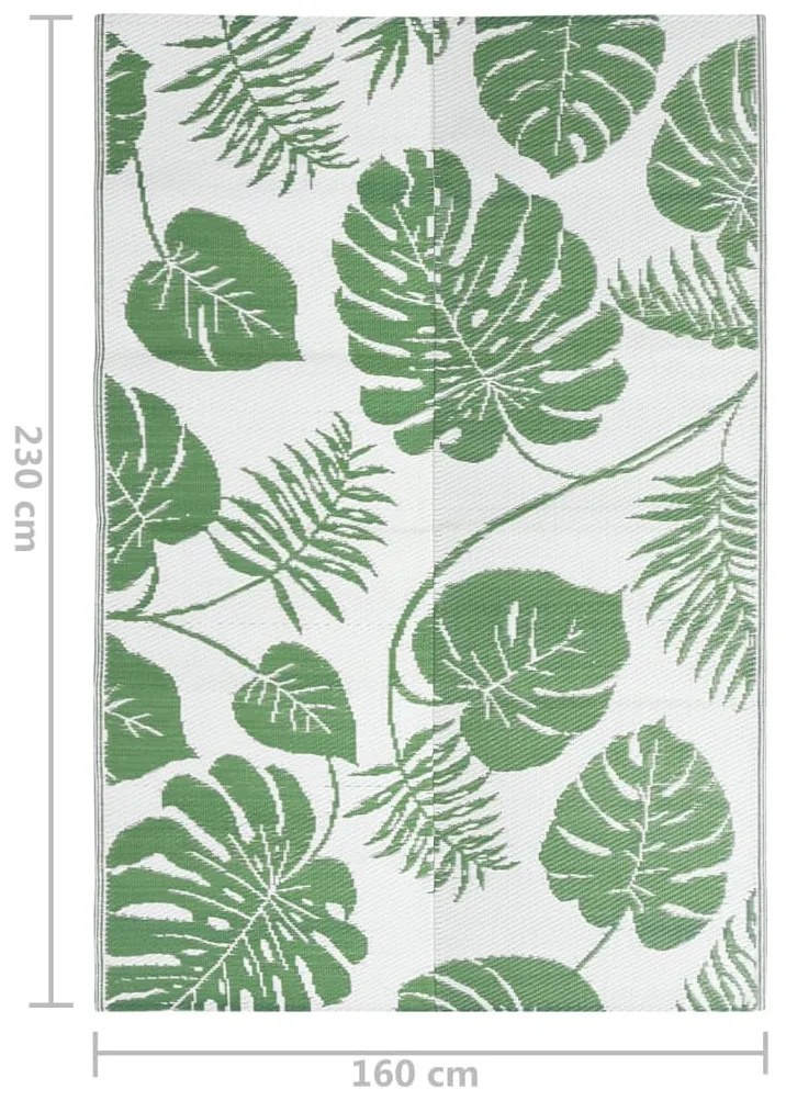 Tapete de exterior 160x230 cm ARAKIL PP verde