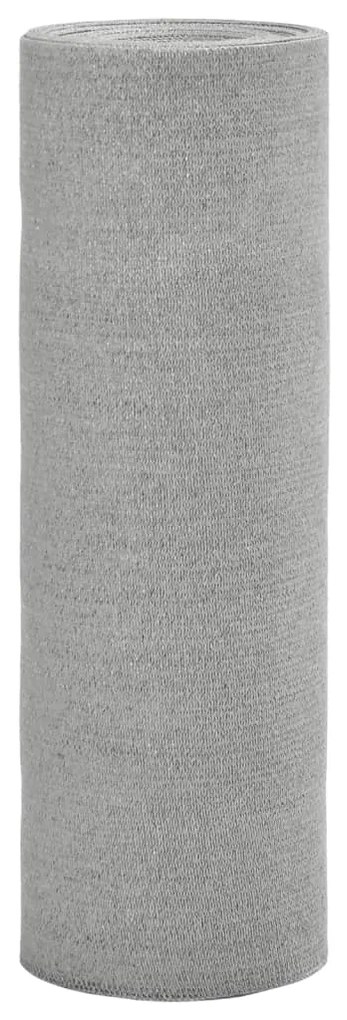 vidaXL Rede ocultação p/ privacidade PEAD 75 g/m² 1,5x50m cinza-claro