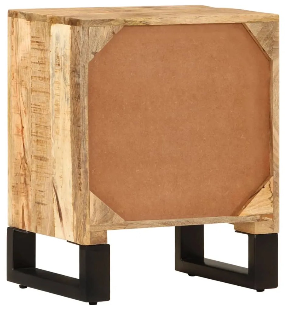 Mesa de cabeceira 40x30x50 cm madeira de mangueira maciça