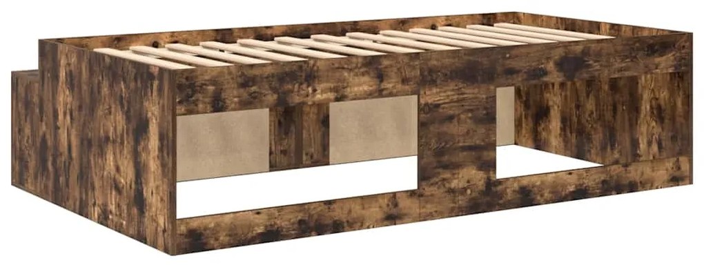 Estrutura de Cama Carvalho Fumado 100x200 cm