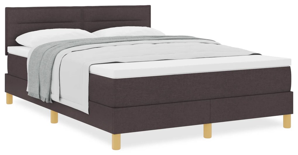 Cama Box com Colchão Castanha 140x200 cm Tecido