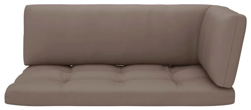 Sofá de paletes 2 lugares c/ almofadões pinho impregnado branco
