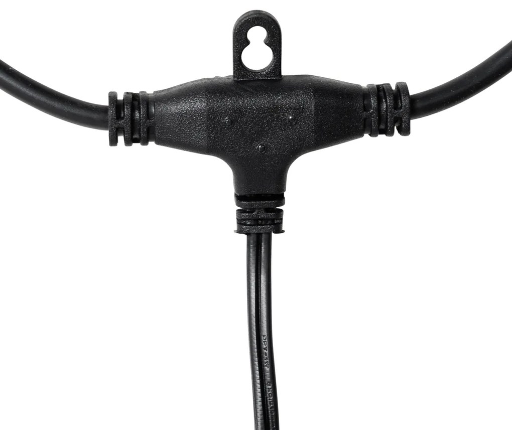 Luzes de corda exteriores 10m com LED 10 luzes solar - Russell