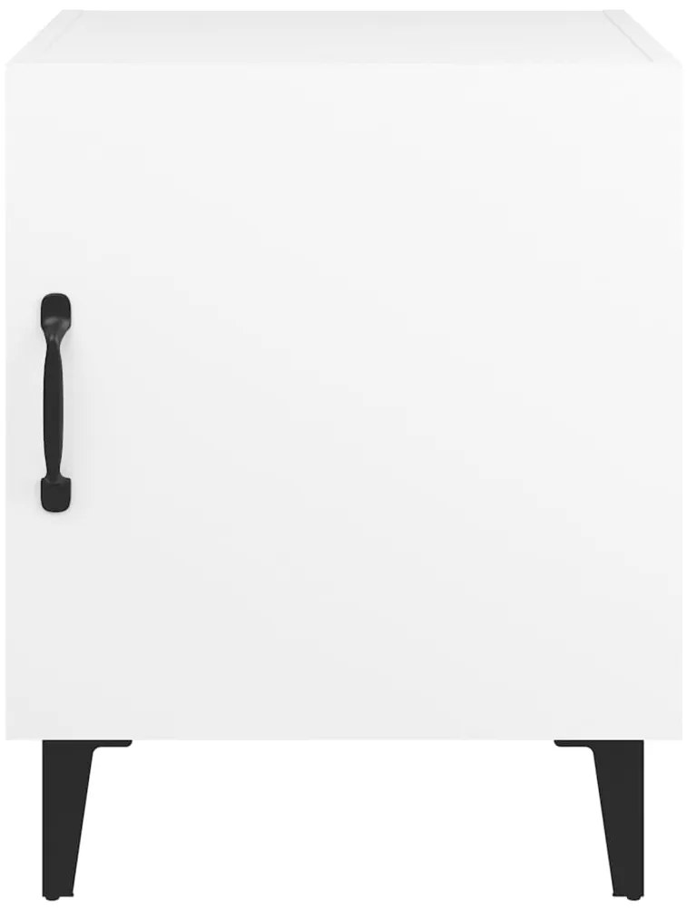 Mesa de cabeceira derivados de madeira branco