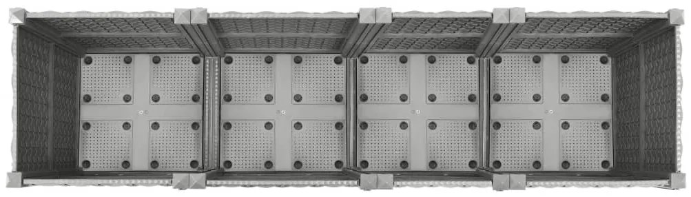 Canteiro elevado 160x40x38 cm polipropileno