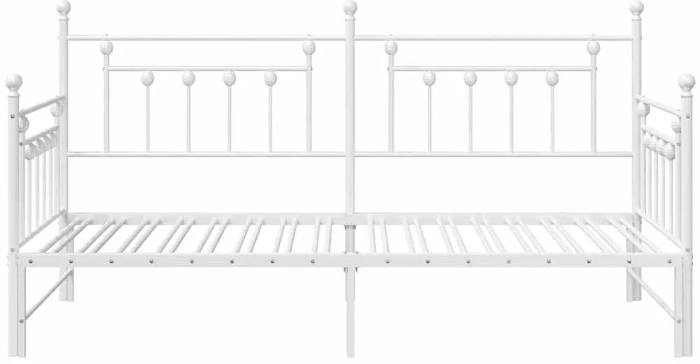 Estrutura de Cama Dia com Cama Auxiliar Branca 100x190 cm Aço