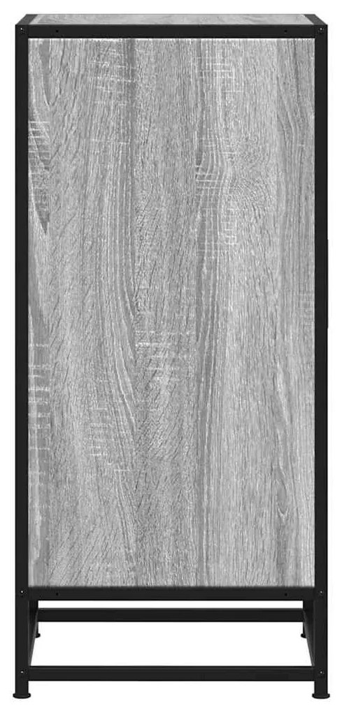 Aparador 35,5x35x76 cm deriv. de madeira/metal cinzento sonoma