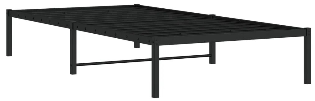 Estrutura de cama 100x190 cm metal preto
