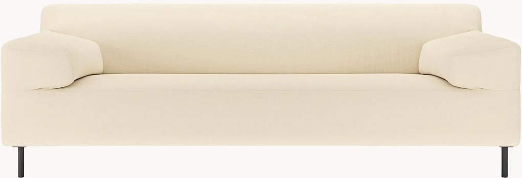 Sofá freistil180 (3 lugares), branco pérola/preto, L 222 cm